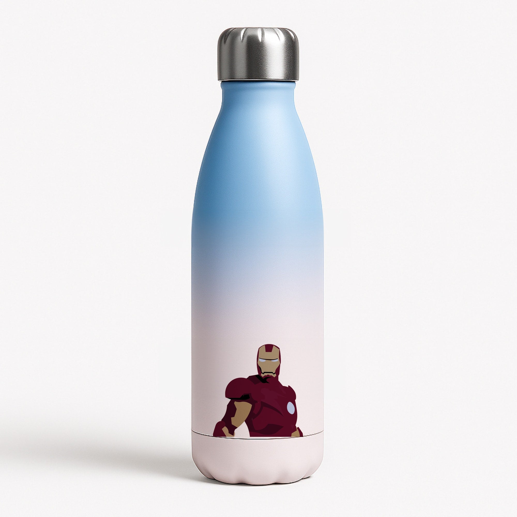 Iron man mask Blue Water Bottle
