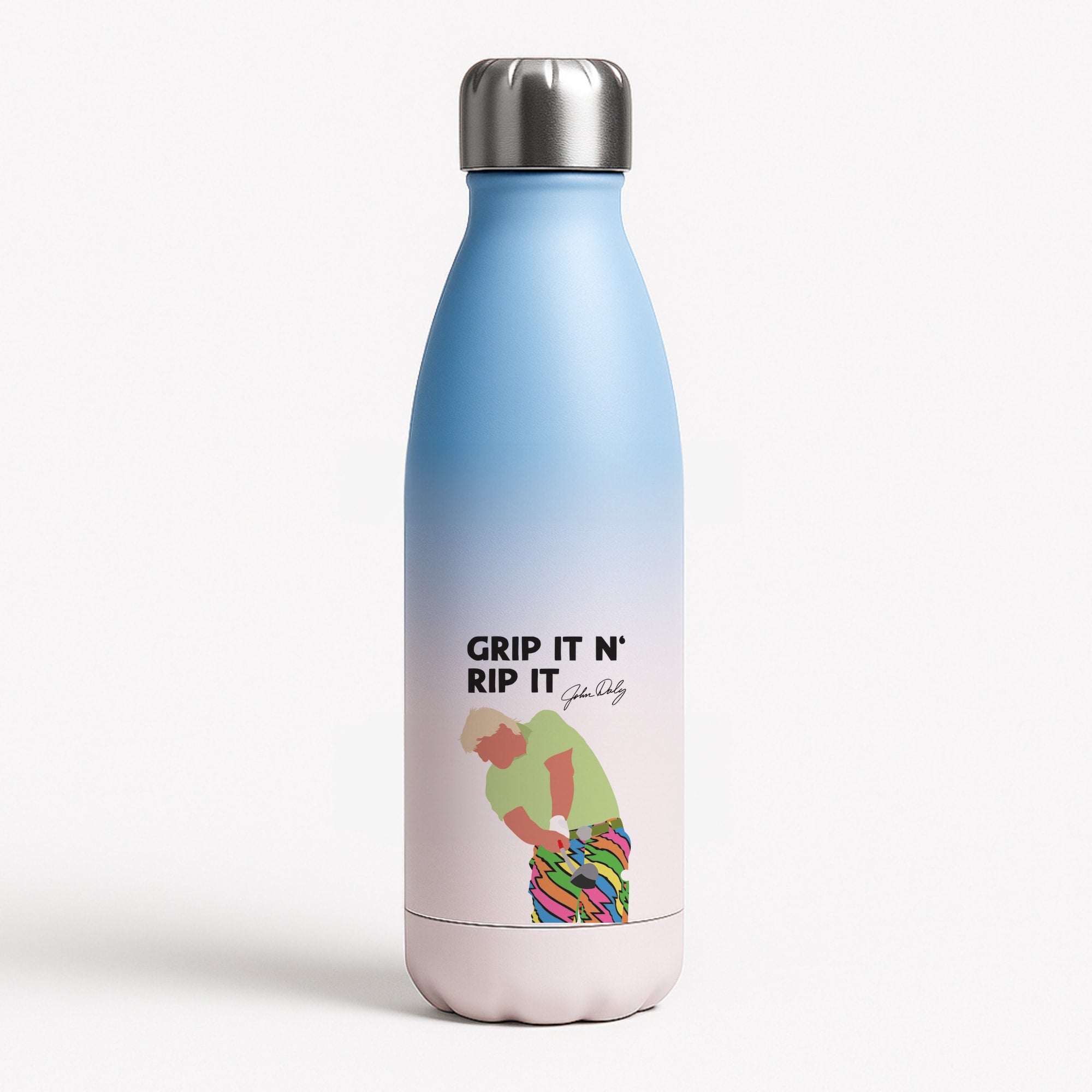 Grip It N Rip It  Blue Water Bottle