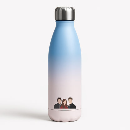 Elena, Damon And Stefan - VD Blue Water Bottle