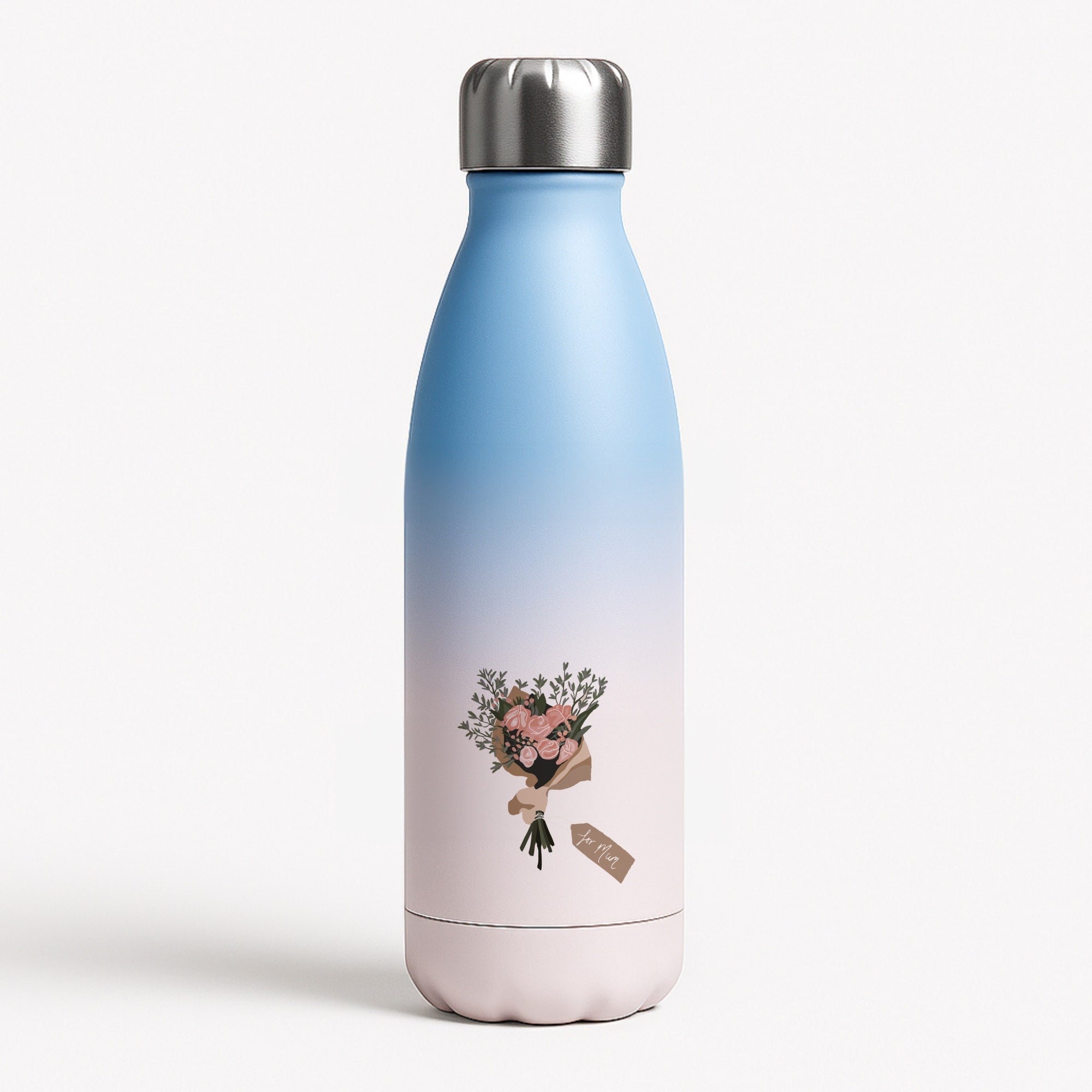 Mum Bouquet - Mother's Day Blue Water Bottle