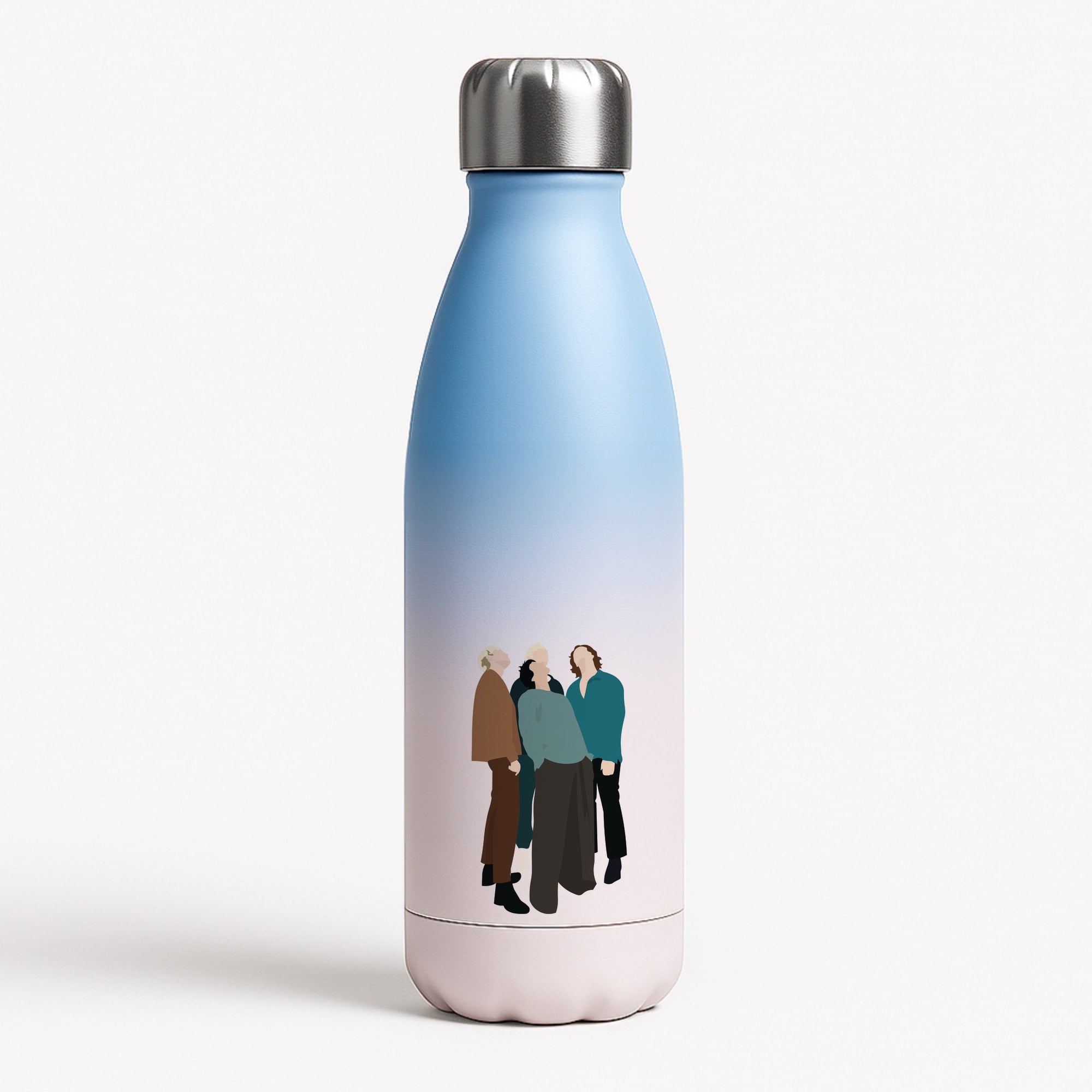 Looking up Blue Water Bottle