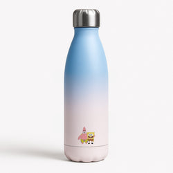 Patrick And Sponge Blue Water Bottle