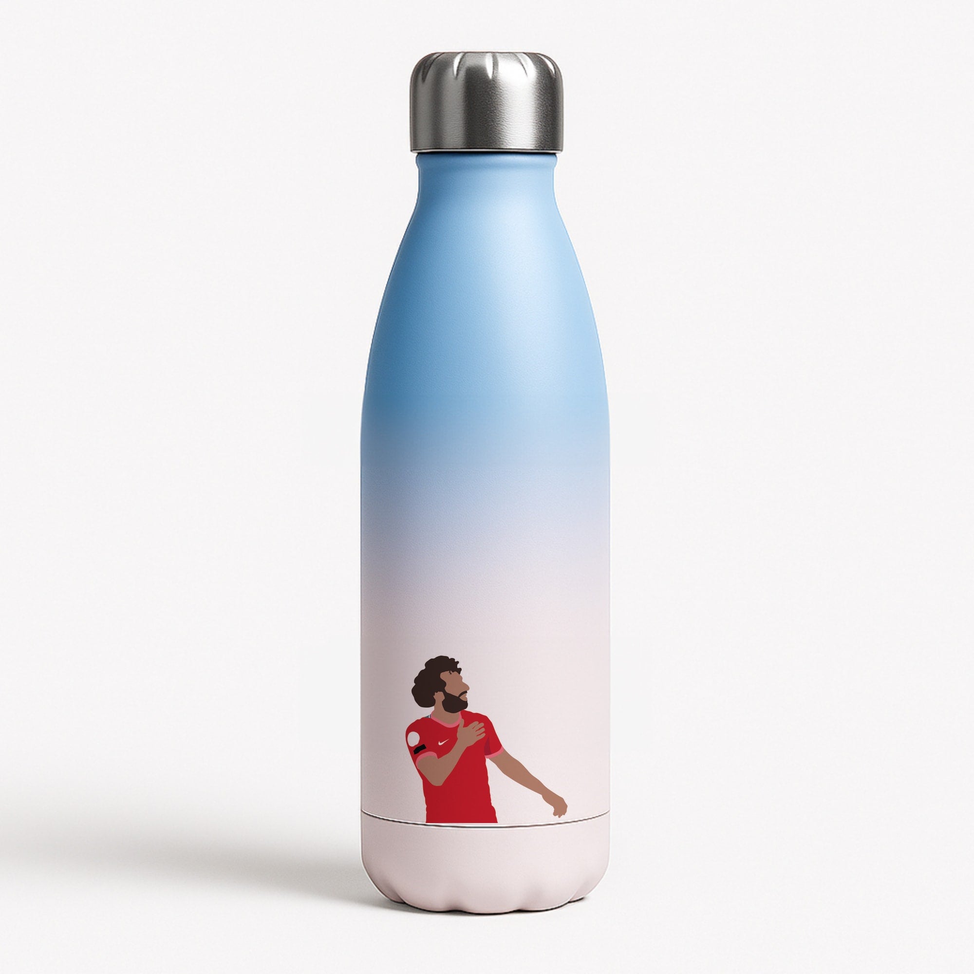 Salah - Football Blue Water Bottle