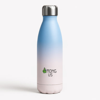 Among Gaming - Green Blue Water Bottle