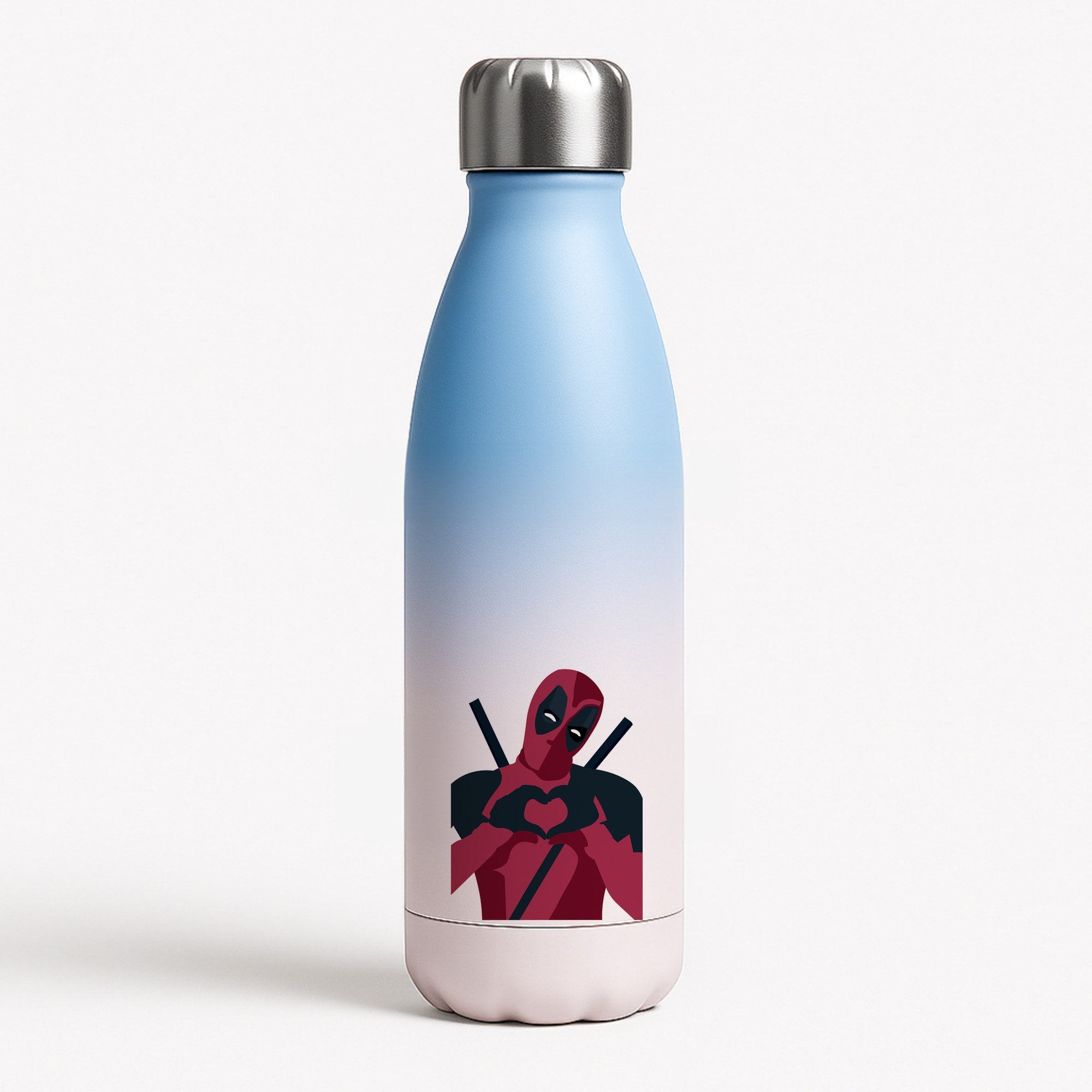 DP heart Blue Water Bottle