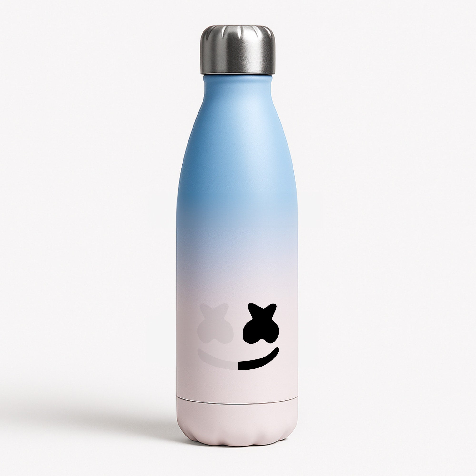 Dual Sides Helmet DJ  Blue Water Bottle