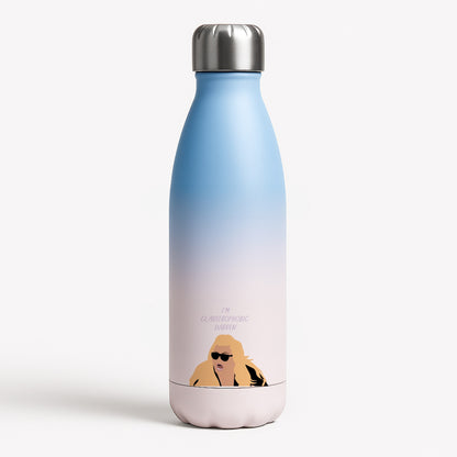 I'm Claustrophobic Darren - British Pop Culture Blue Water Bottle