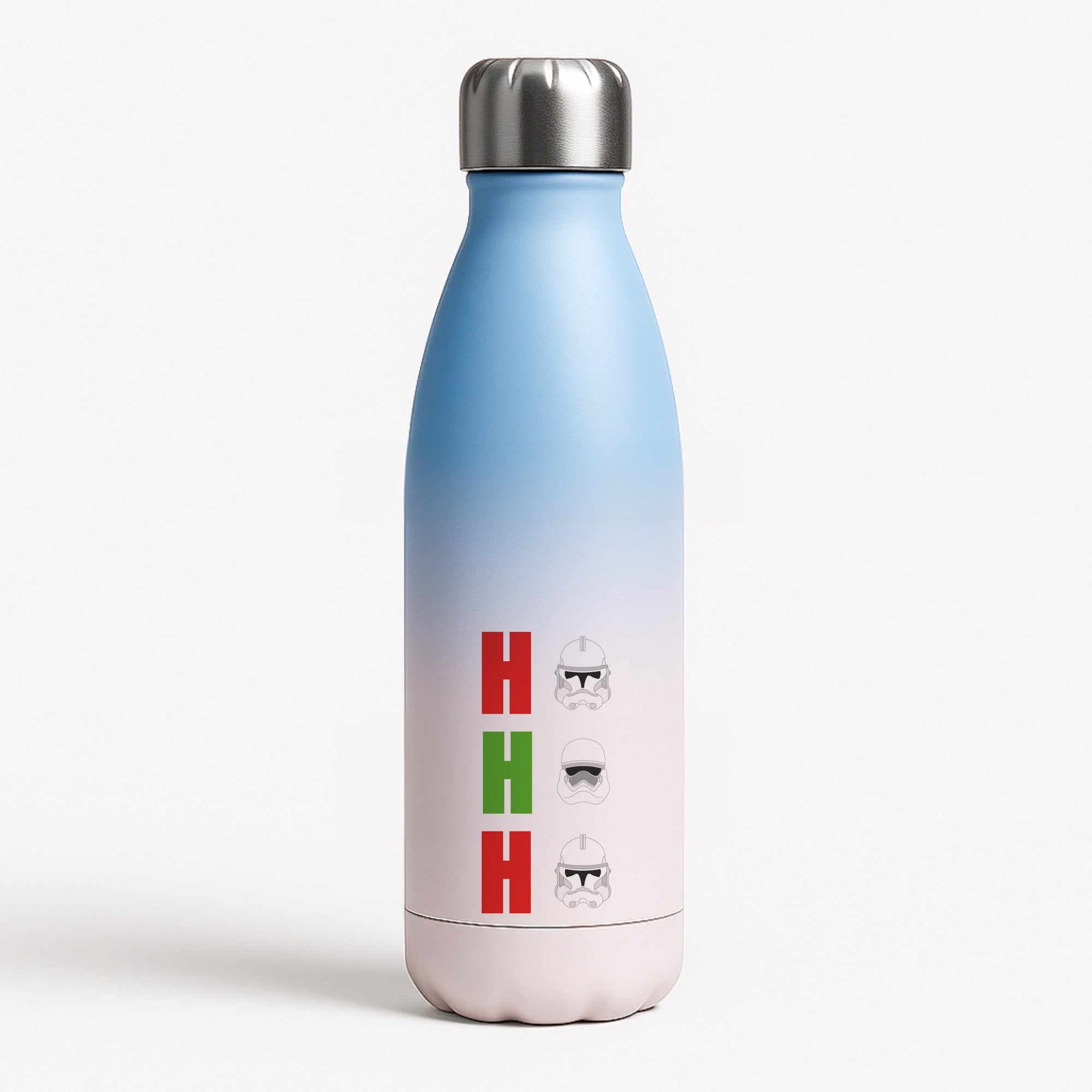 Ho Ho Ho Troopers Blue Water Bottle