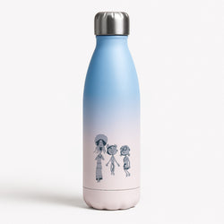 Cor Outline Blue Water Bottle