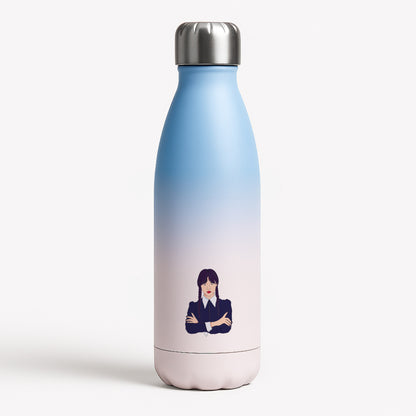 Wednesday Addams Wednesday Blue Water Bottle
