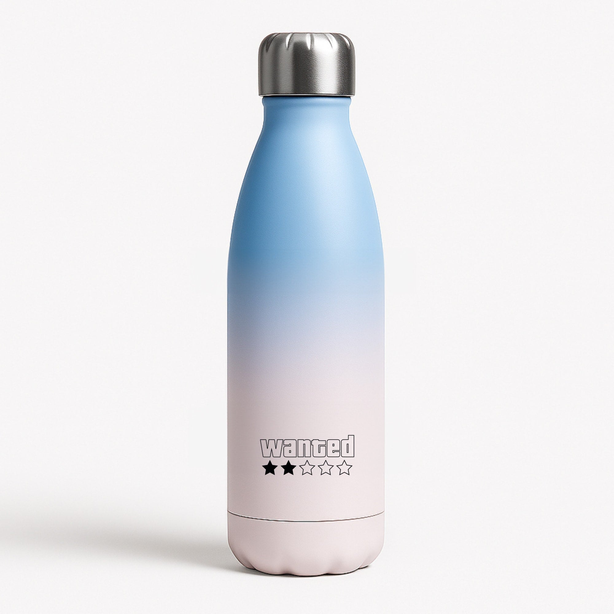 Wanted - Video Game Blue Water Bottle