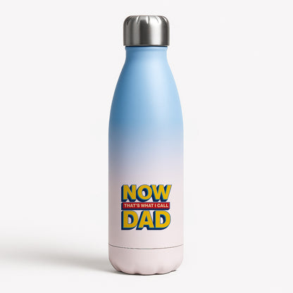 Now That's What I Call Dad - Father's Day Blue Water Bottle
