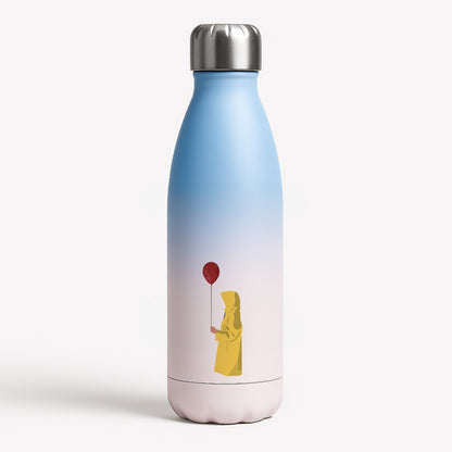 Holding Balloon - Clown Blue Water Bottle