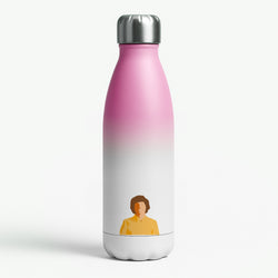 Faceless Mike - Stranger Things Pink Water Bottle