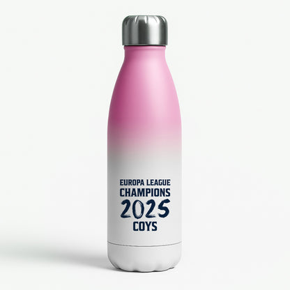 Europa League Winners 2025 - COYS Pink Water Bottle