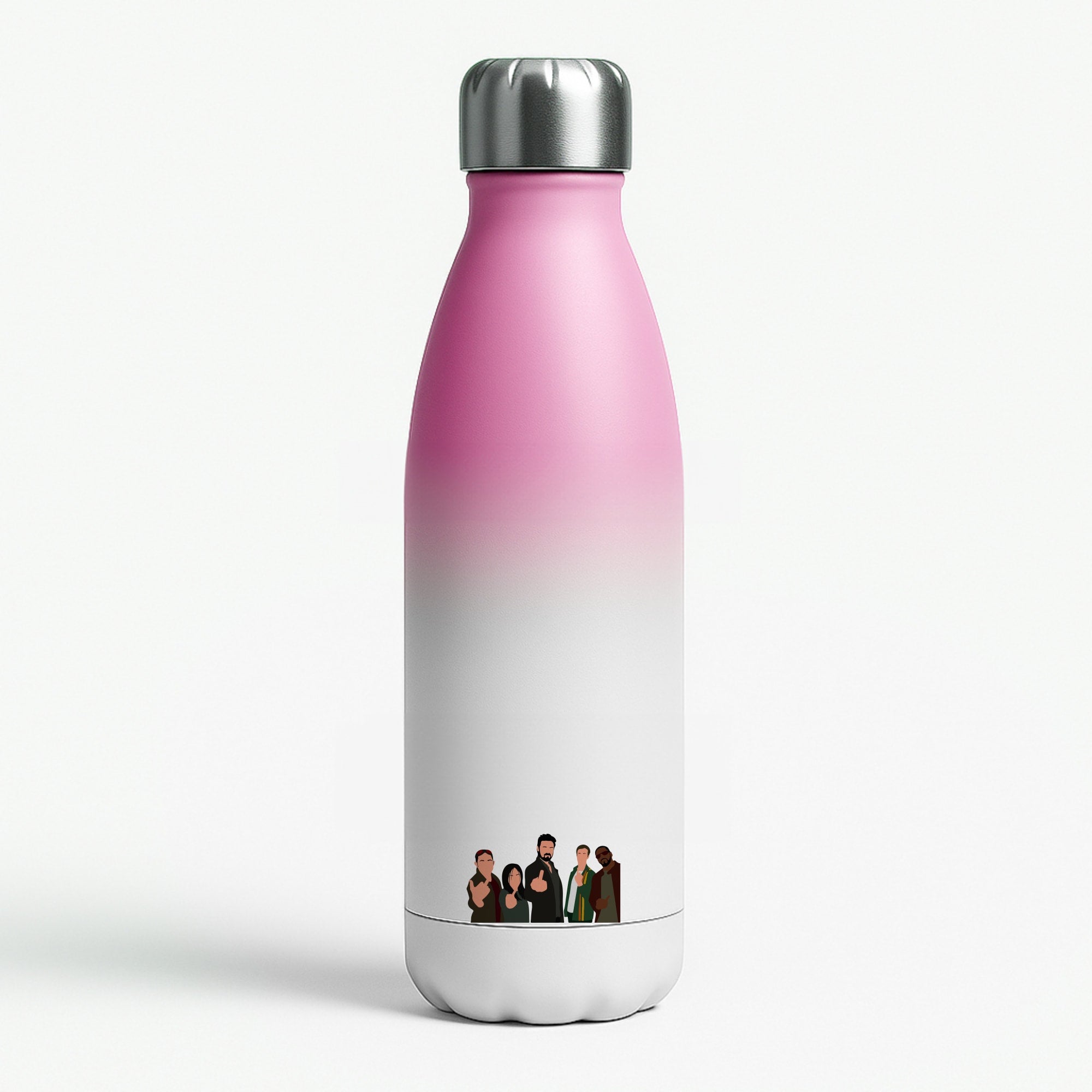 The Boys Pink Water Bottle