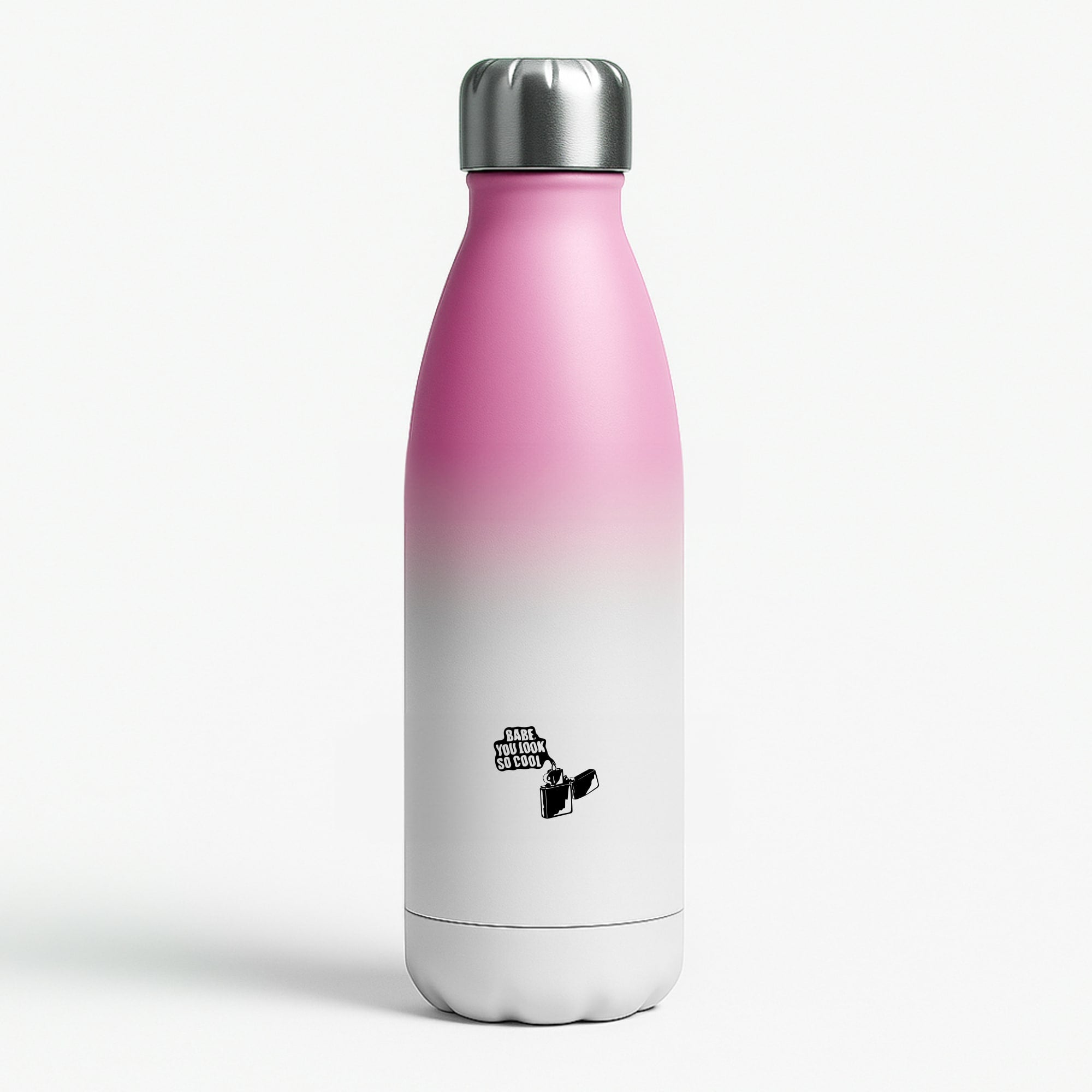 Babe, You Look So Cool - 1975 Pink Water Bottle