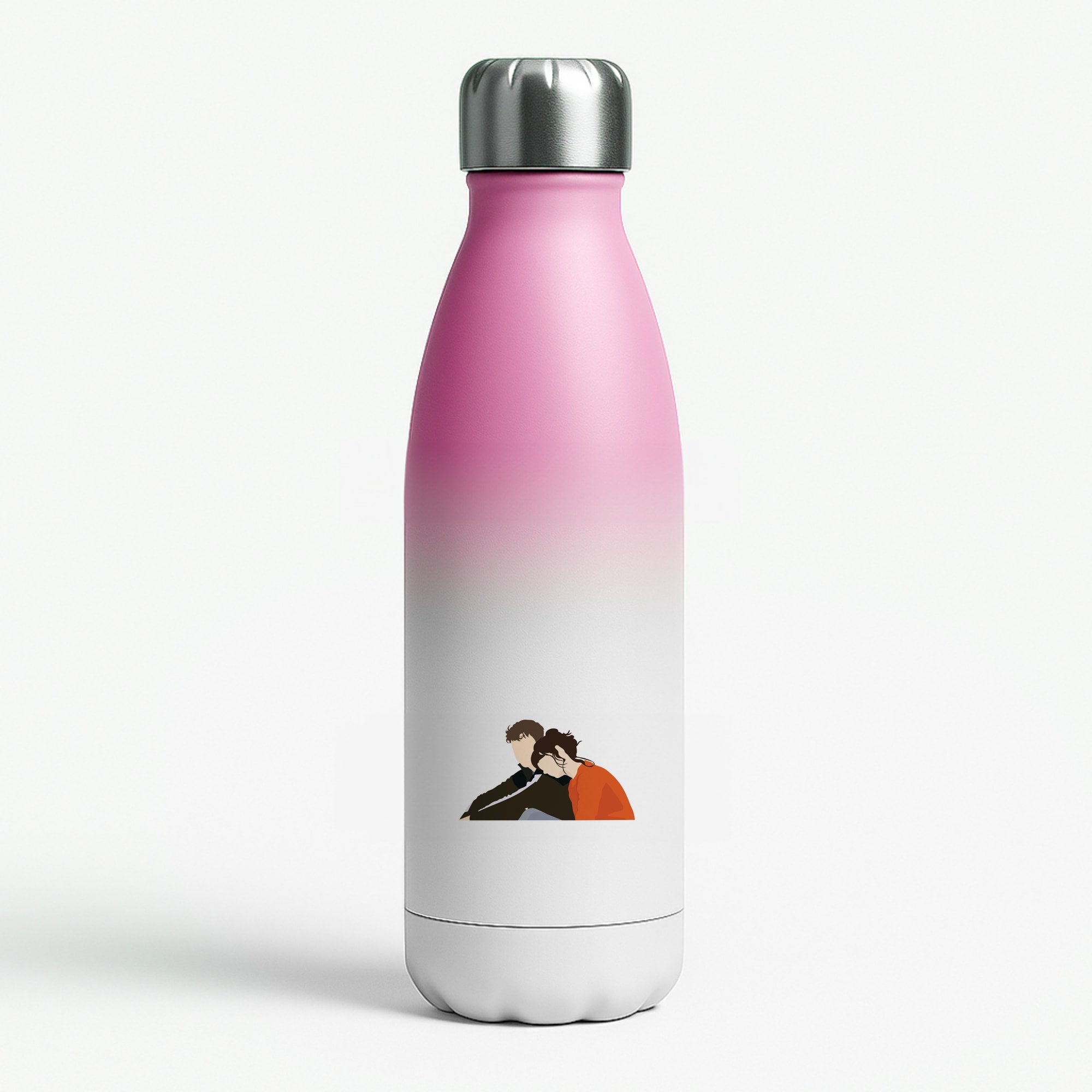 Marianne Resting On Connell Pink Water Bottle