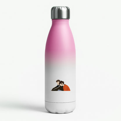 Marianne Resting On Connell Pink Water Bottle