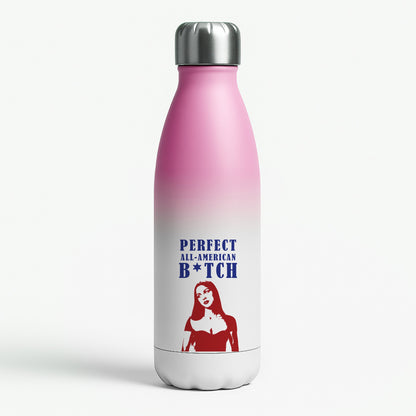 All American Stripes Pink Water Bottle