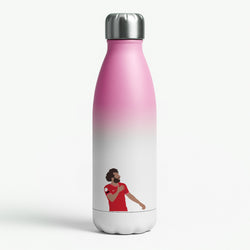Salah - Football Pink Water Bottle