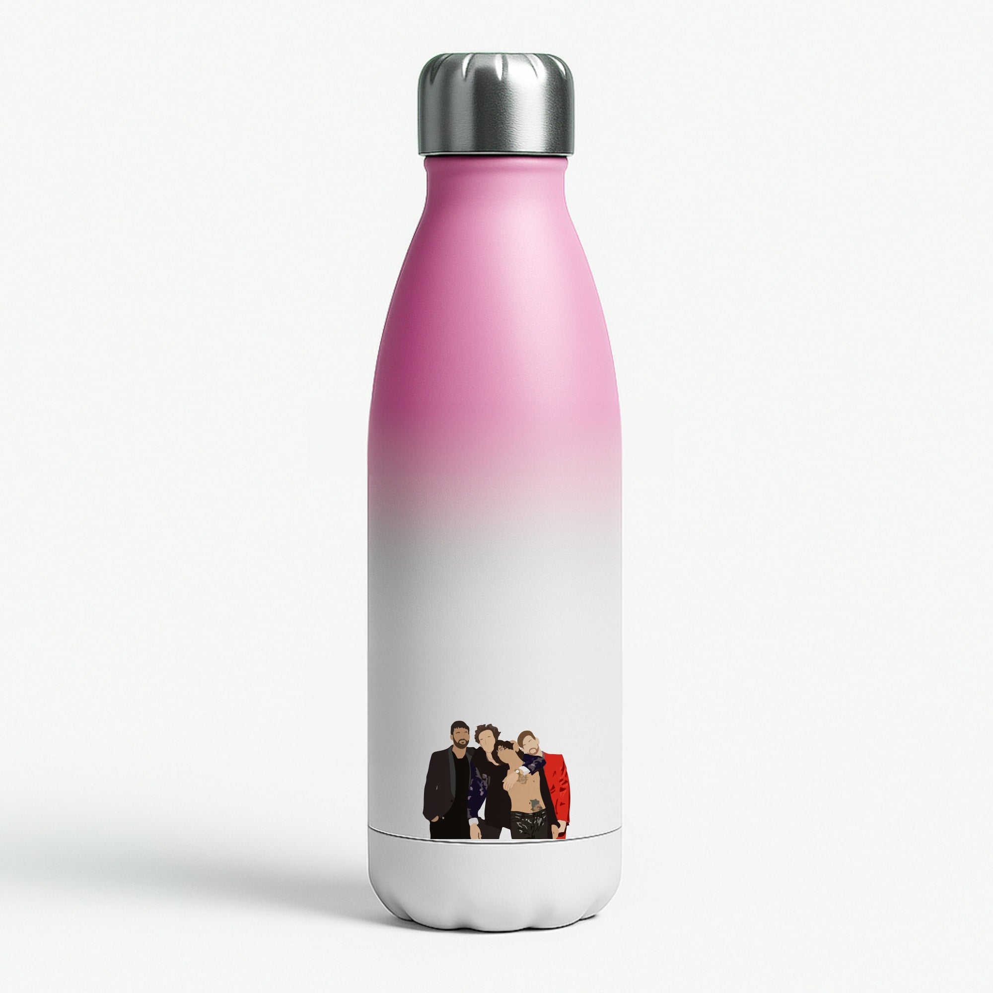 1975 Band  Pink Water Bottle