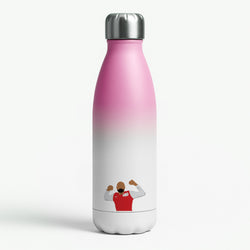 Henry - Football Pink Water Bottle