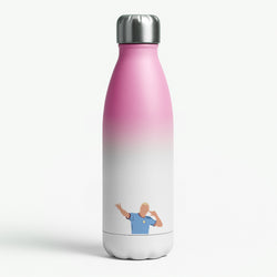 Haaland - Football Pink Water Bottle