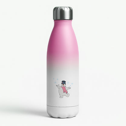 Frosty - Snowman Pink Water Bottle