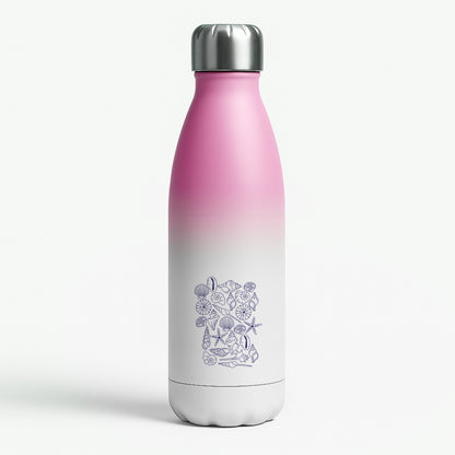 Sea Shells - Clean Girl Aesthetic Pink Water Bottle