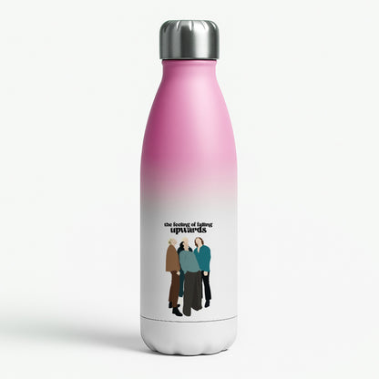The Feeling Of Falling Upwards Pink Water Bottle