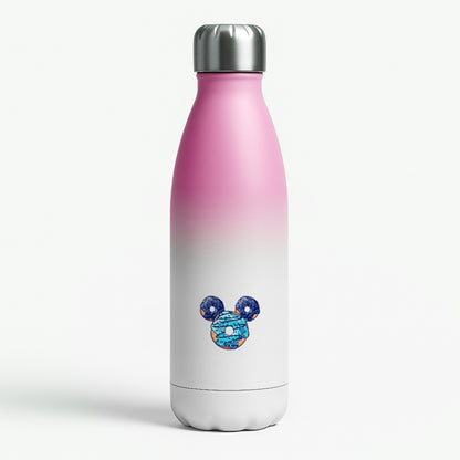 Fairytale Mouse Doughnuts Pink Water Bottle