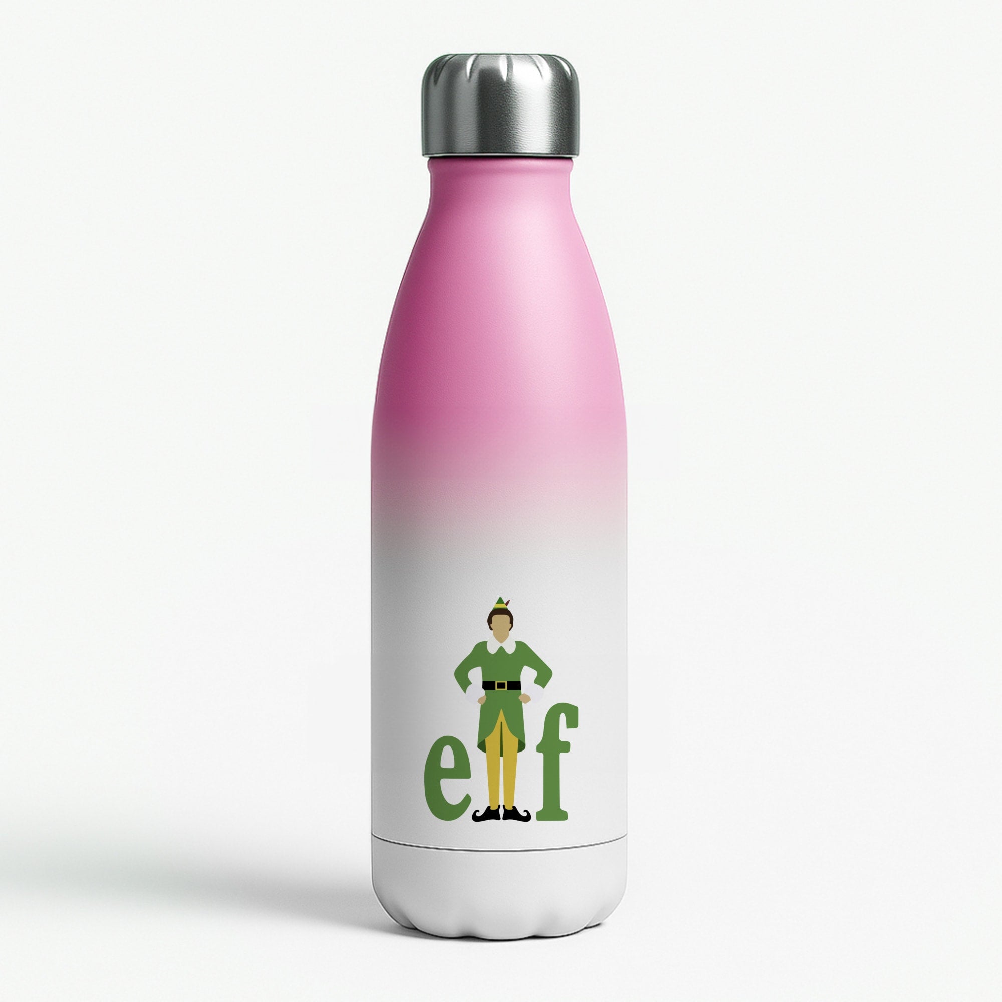 Elf Logo Pink Water Bottle