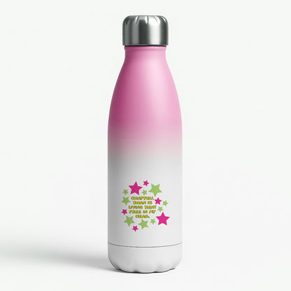 Chappell Rent Free In My Head Pink Water Bottle