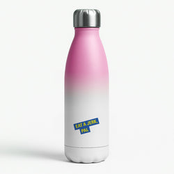 Eat A jerk, Pal - B99 Pink Water Bottle