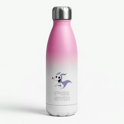 Zero F*cks Pink Water Bottle