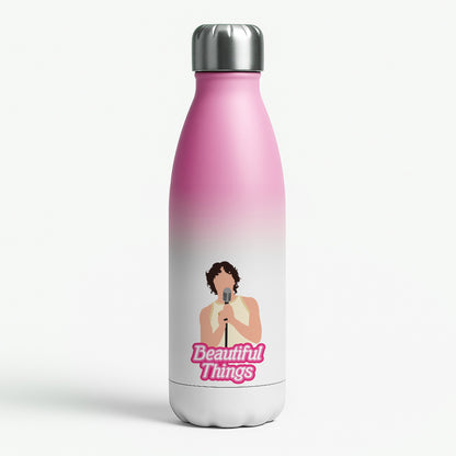 Neon Pink Beautiful Things Pink Water Bottle