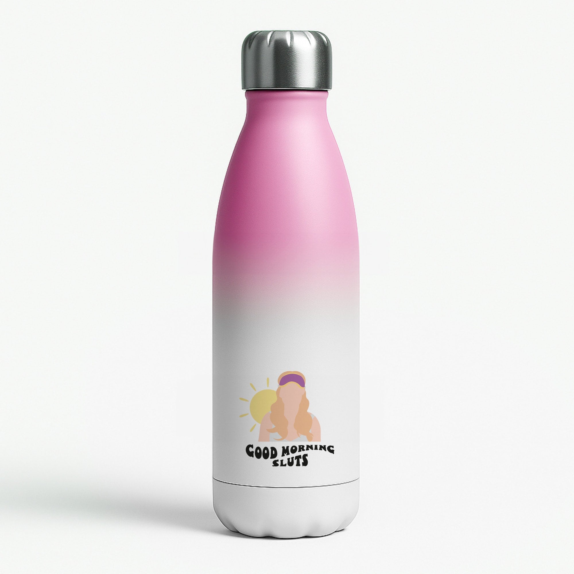 Good Morning - Halloween Queens Pink Water Bottle