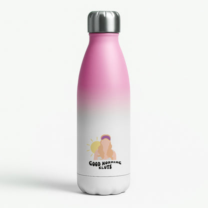 Good Morning - Halloween Queens Pink Water Bottle