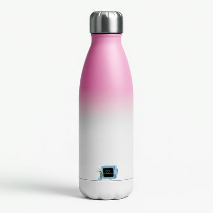 Plankton And Karen Pink Water Bottle