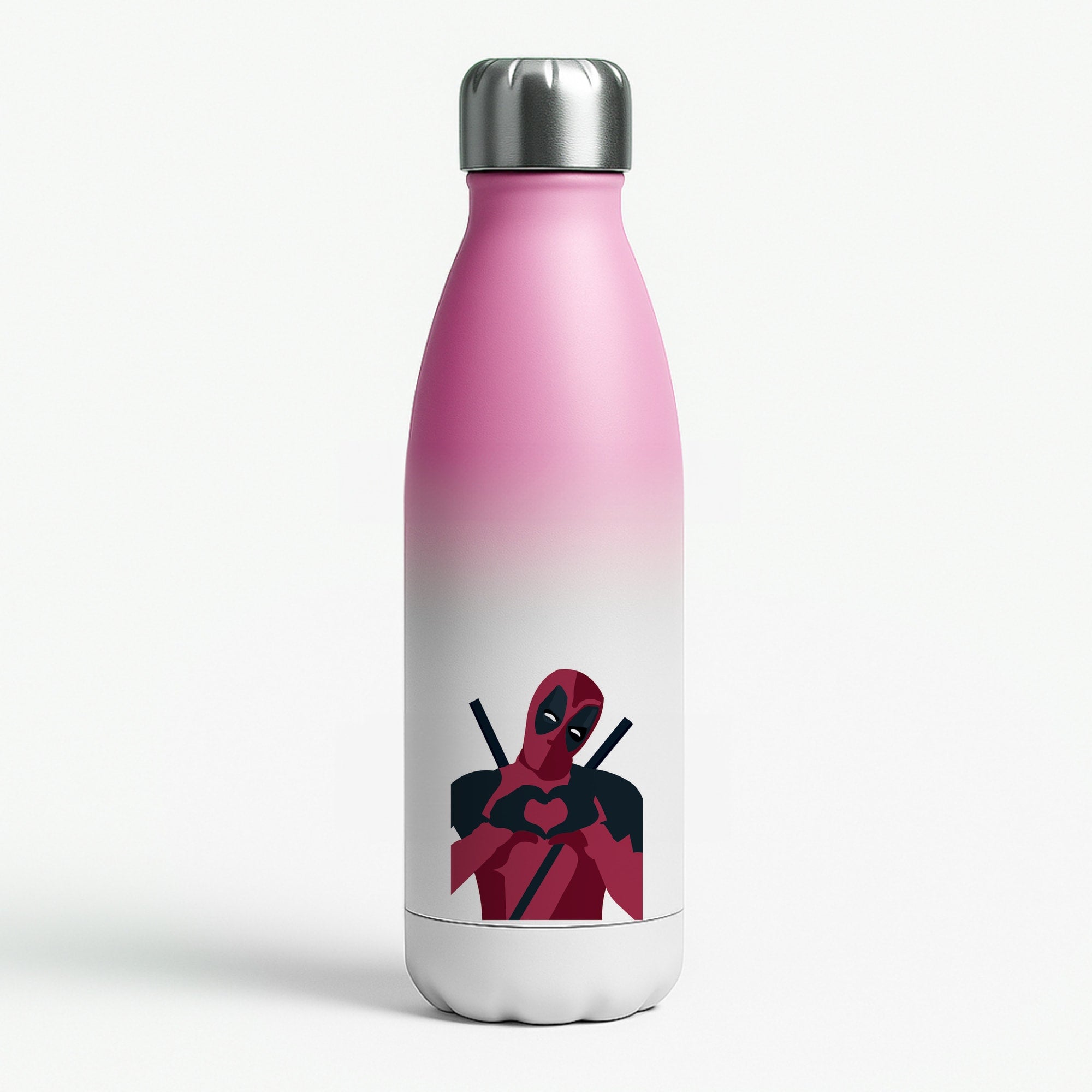 DP heart Pink Water Bottle