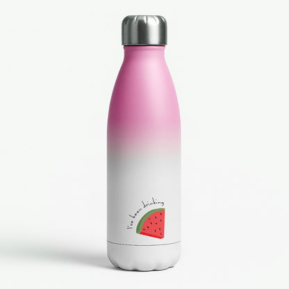 I've Been Drinkin Watermelon - Queen B Pink Water Bottle