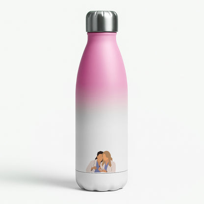Faceless Characters - Grey's Pink Water Bottle