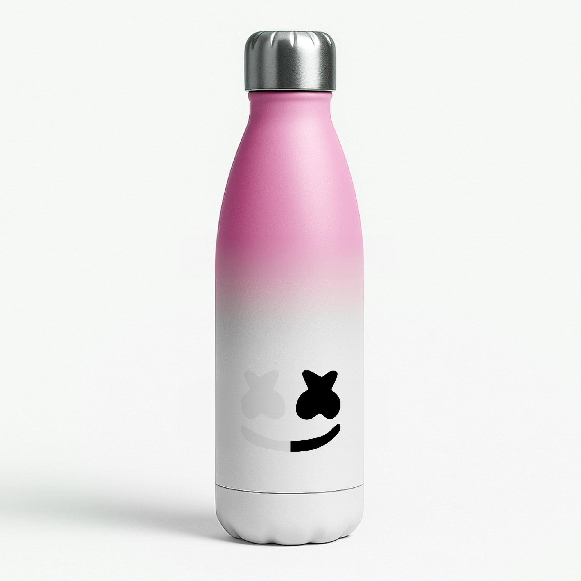 Dual Sides Helmet DJ  Pink Water Bottle