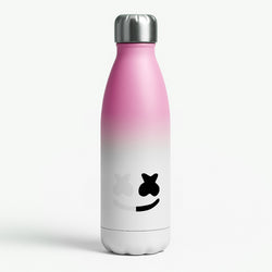 Dual Sides Helmet DJ  Pink Water Bottle