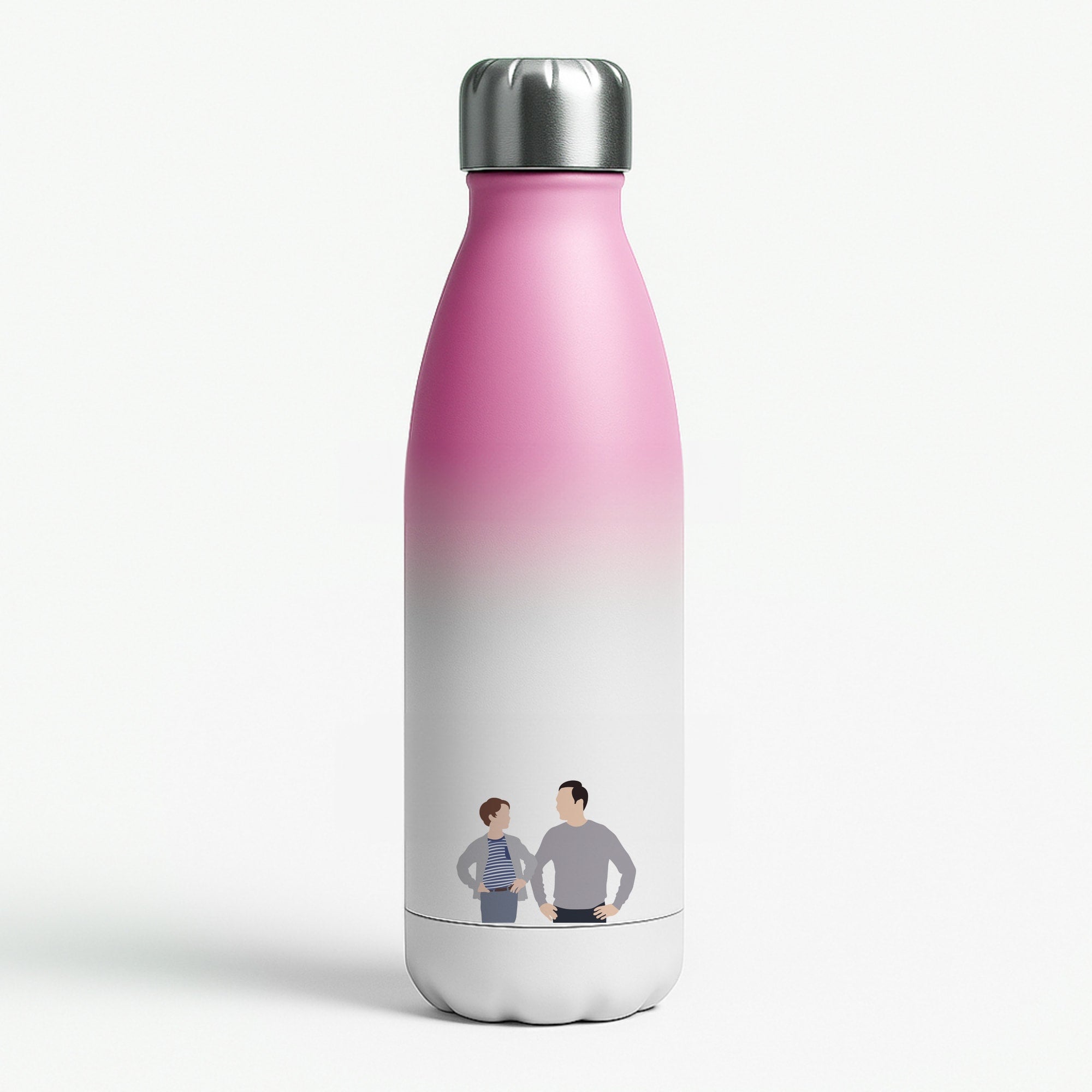 Big And Little Sheldon - Sheldon Pink Water Bottle