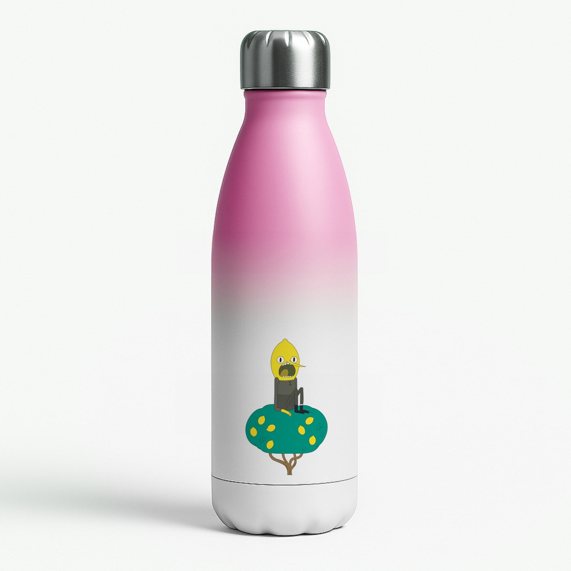 Earl Of Lemongrab Pink Water Bottle