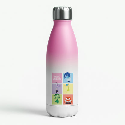 I Have Moods - Inside Out Pink Water Bottle