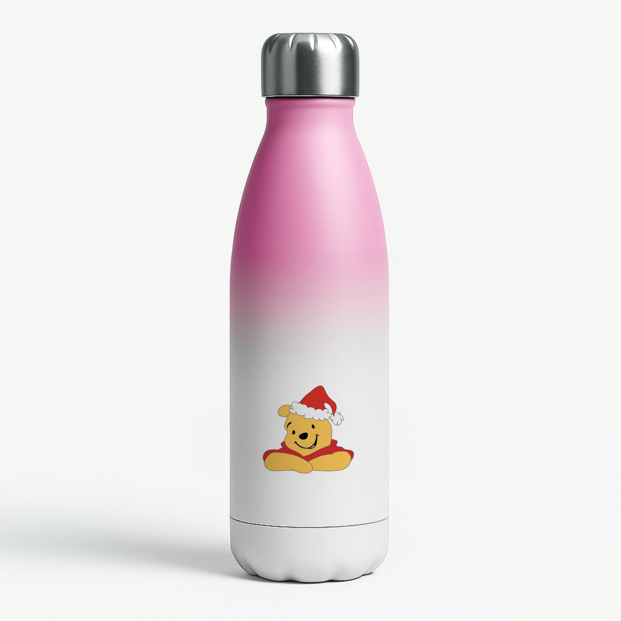 Winnie Pattern Christmas Water Bottle