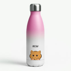 Ginger Cat - Cats Pink Water Bottle
